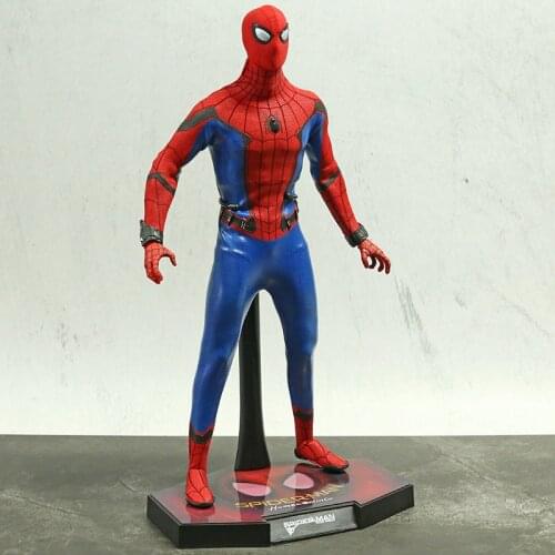 Spiderman Peter Parker 1/6 Scale Action Figure Collectible Model Toy Real Clothes