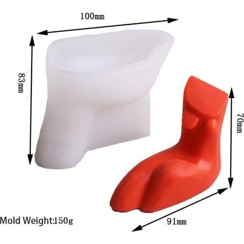 Body Art Candle Mold Abstract Human Body Design Nordic Artistic Body Shaped Candle Mould Handmade Candle Making Silicone Mold