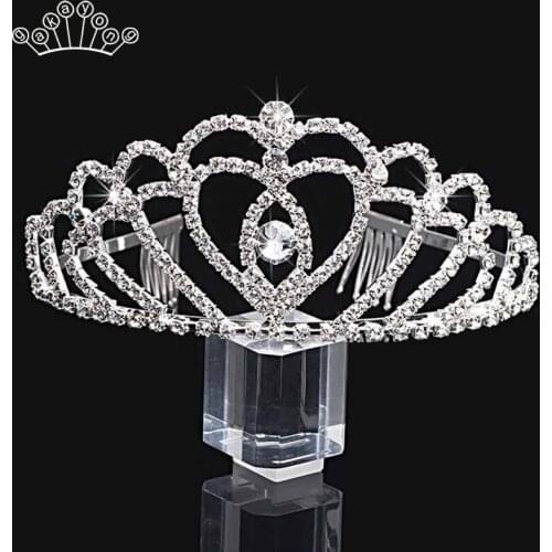 Crystal Beauty Bageant Crown Tiaras and Crowns for Princess Kids Birthday Hair Jewelry Wedding Bridal Hair Accessories