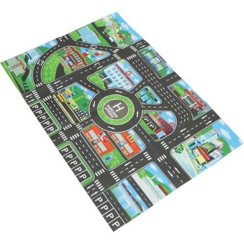 Fun City Road Traffic System Playmat Activity Play Mat Carpet Educational Toy for Playing Cars & Train Track Playroom Fun #B