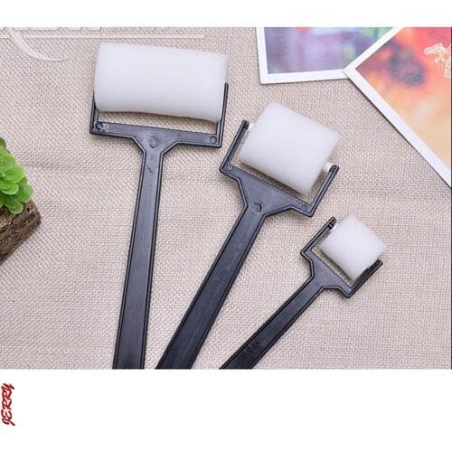 3pcs/set Foam White Sponge Brush Painting Roller Brush Kids Craft Tool Drawing Toys Painting Supplies School Home Decor Tools