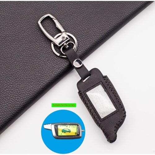 High Quality Stylish Leather Key Case Cover For Two Way Car Alarm for Pantera SLK 600 625 650RS 675RS 300 400 868 Cover Holder