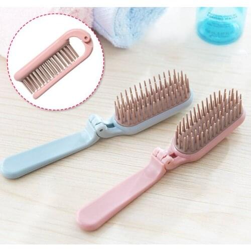 1PCS Fashion Professional Hair Comb With Travel Portable Folding Hair Brush Compact Small Size Purse Travel Hair Combs Styling