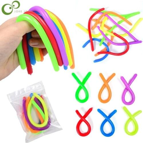 TPR Soft Glue Viscous Toys Elastic Noodles Decompression Artifact Vent Noodles Elastic Cord Ramen Noodles WYW