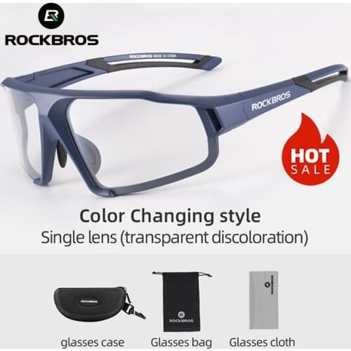 ROCKBROS Photochromic Cycling Glasses man Mountain Bike Glasses Bicycle Sport Cycling Sunglasses MTB Cycling Eyewear Protection