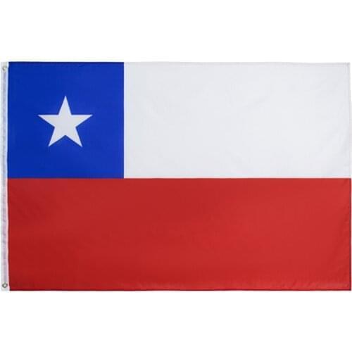 Wholesale 10pcs 3*5 Foot The Chile Flag Activity Festival Parade Celebration Outdoor Home Decoration Chile Flags