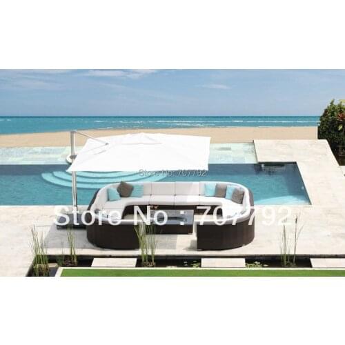 Pacific Outdoor Rattan Curved Sectional Sofas