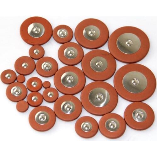 Professional Soprano Saxophone Leather Pads 28pcs Orange saxophone accessories