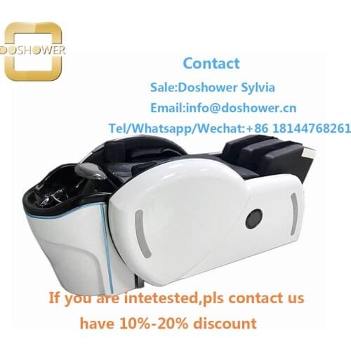 Luxury barber furniture with hair washing for spa salon shampoo hair massage bed
