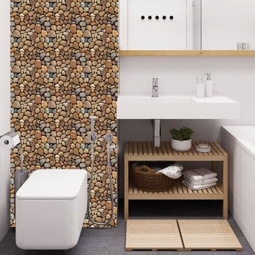 3D Cobblestone Self Adhesive Wallpaper PVC Film Kitchen Countertop Peel Stick Wallpaper Decal DIY Wall Stickers 30x30cm