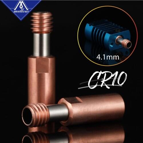 Mellow CR10 Crazy Heat Break Throat Long Distance Bowden Tube Through V6 Extrusion For Ender 3 CR-10S Hotend For 3D Printer