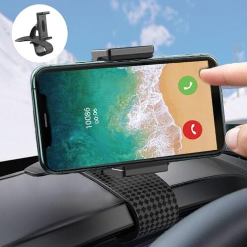 360 Degree Rotatable Car HUD Dashboard Mount Phone Holder Universal Smartphone Support Bracket for 3.5 to 6.8 inch Mobile Phones