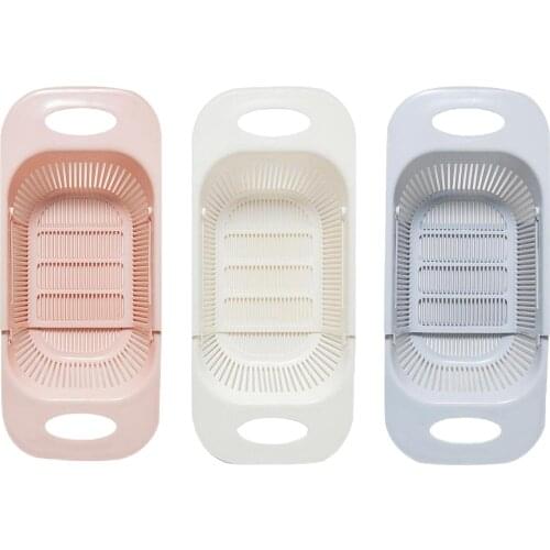 Extendable Sink Colander Strainer Basket Wash Vegetables