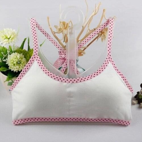 1 PC Kids Bra for Girls Solid Teenage Underwear for Child Cotton Baby Training Bra for Grils Wire Free 8-15 Years Yong Child