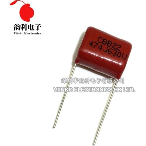 10pcs CBB Polypropylene film capacitor pitch 15mm 474 470nF 630V