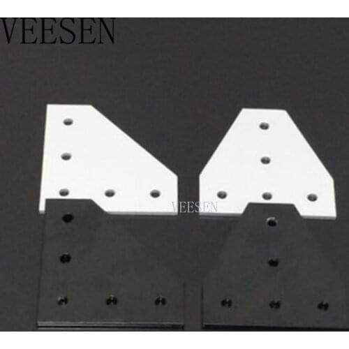 2pc/set Joint Board Plate 5 Hole 90 Degree Corner Angle Bracket 6063-T6 20s For 2020 Aluminum Profile Corner Bracket Connection