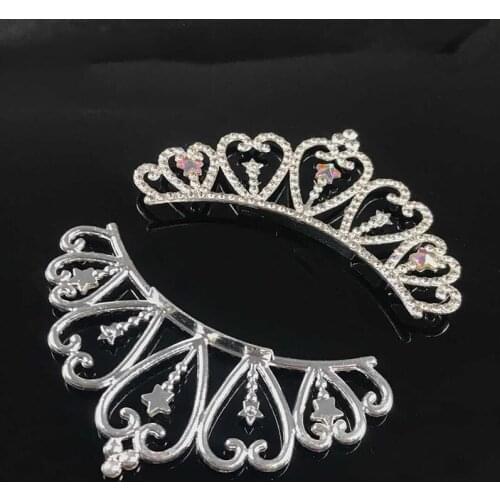 3Pcs Alloy childrens big crown headband For Headband decoration accessories DIY headgear crown star jewelry access
