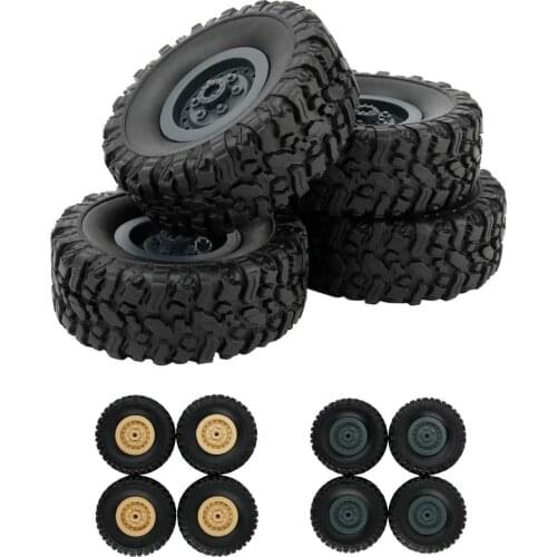 4pcs Track Wheels Spare Parts for 1/16 WPL B14 C24 FY001 FY002 FY003 Military Truck RC Car