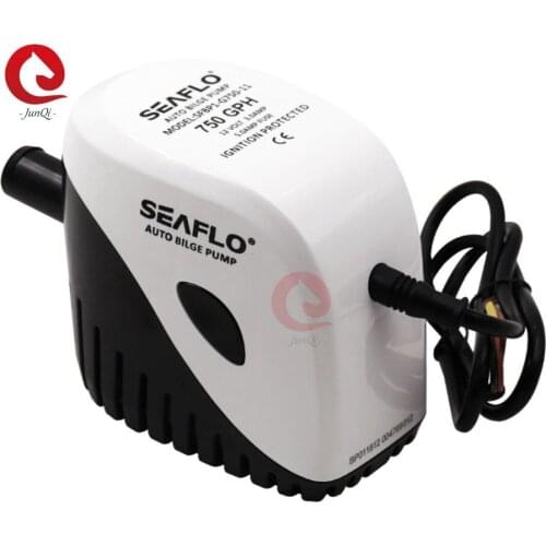 SEAFLO 11 Series 750 GPH 12V/24V Automatic Submersible Bilge Pump with Magnetic Float Switch fOr Marine Boat