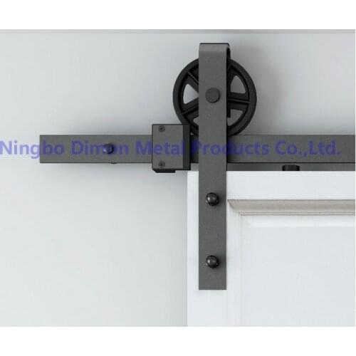 Dimon Black Hanging Wheel Diameter 120mm America Style Hot Sell Nice Model Sliding Door Hardware DM-SDU 7210