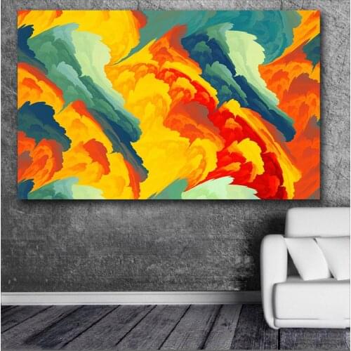 Large Printing Beautiful color cloud Abstract art Wall Art Picture Home Decor Living Room Modern Canvas Print No Frame Paintings