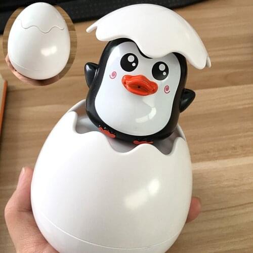 Kids Bath Toys Baby Cute Duck Penguin Egg Water Spray Sprinkler Bathroom Sprinkling Toys Beach Shower Swimming Toddler Toys Gift