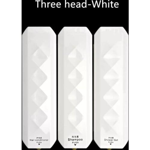 Hotel bathroom liquid soap dispensers Wall-mounted hotel toilet bathroom manual three heads MJ7016