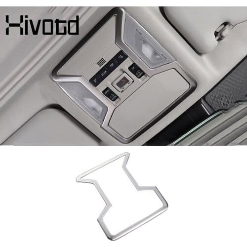 For Toyota Rav4 2020 2021 Accessories Car Front Reading Light Frame Trim Cover Decoration Interior Mouldings Stainless Steel