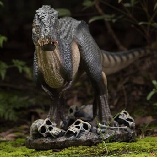 Nanmu Vastatosaurus Rex Shadow Monarch Dinosaurs Toy Movable Jaw Green Color Luxury Version with Base