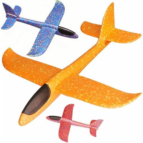 EPP Foam Hand Throw Airplane Outdoor Game Launch Flying Glider Plane 48CM DYI Kids Gift Aeroplane Interesting Toys for Children