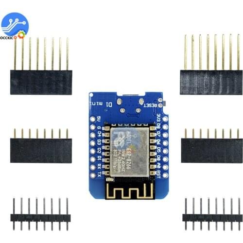 ESP8266 ESP-12 ESP-12F CH340G CH340 V2 USB for WeMos D1 Mini WIFI Development Board D1 Mini NodeMCU IOT Board 3.3V With Pins