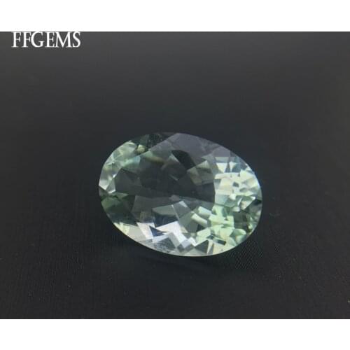 FFGems Natural Green Amethyst Loose Gemstone Fine Jewelry Diy Silver or Gold Mounting for Women Engagement Wedding Gift