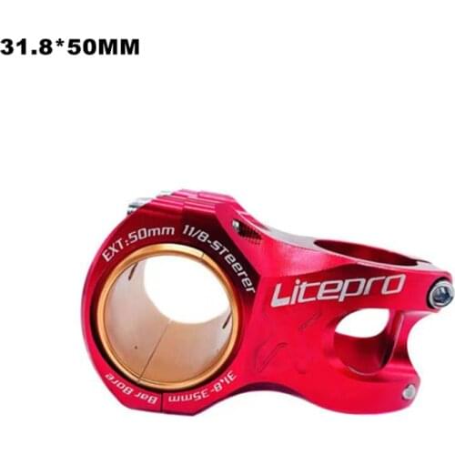 Mountain Road Bike 31.8*50mm Hollow Lightweight Aluminum Alloy Short Stem Bike Parts
