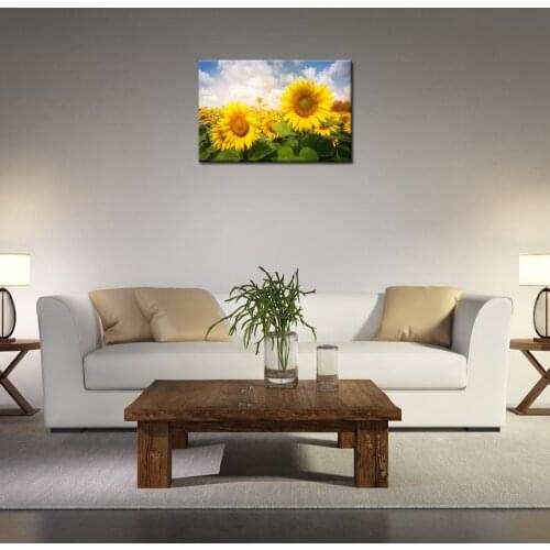Sunflower Canvas Painting Wall Art Cheap Flower Photo Prints on Canvas Art for Home Decoration Drop shipping