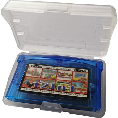 12 in 1 Video Game Compilation Cartridge Console Card 32 bit