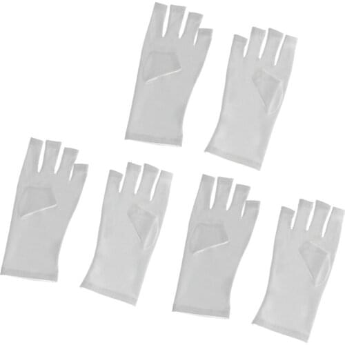 3 Pairs Anti Uv Glove For Uv Dry Nail Lamp, Semi Permanent Varnish