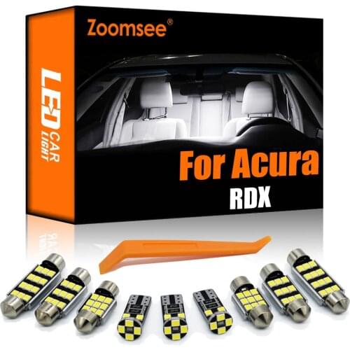 Zoomsee Interior LED For Acura RDX 2007-2020 Canbus Vehicle Bulb Indoor Dome Map Reading Trunk Light Error Free Auto Lamp Parts