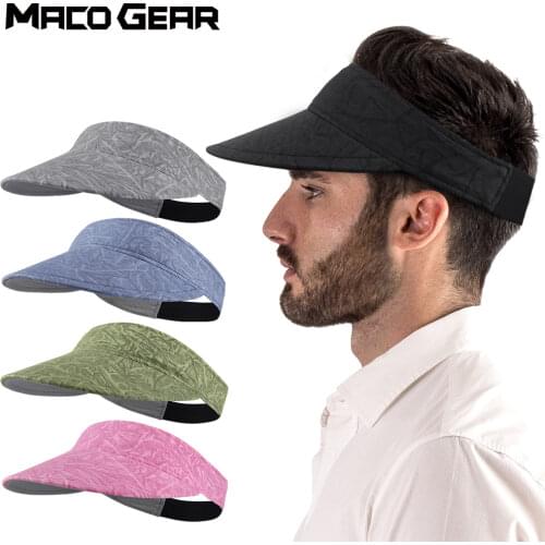 Summer Sun Visor Empty Top Cap Beach Golf Fishing Marathon Skiing Cycling Running Sports Lightweight Elastic Band Hat Men Women
