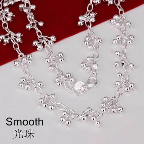 Hot sale silver plated necklace,for women jewelry silver plated fashion jewelry Purple Necklace Accessories Ornaments KDN156