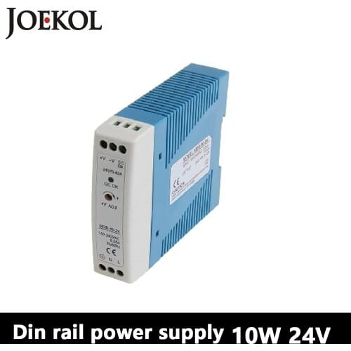MDR-10 Din Rail Power Supply 10W 24V 0.42A,Switching Power Supply AC 110v/220v Transformer To DC 24v,ac dc converter
