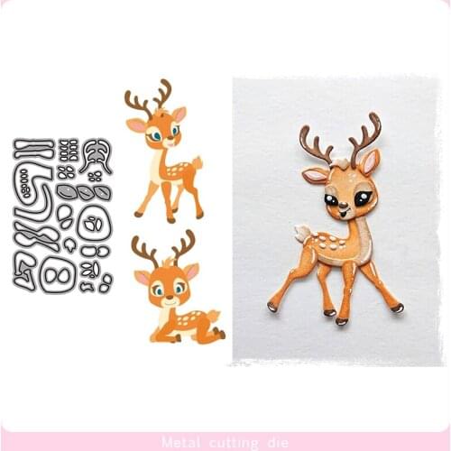 Cute Animal Deer Metal Cutting Dies for DIY Scrapbooking Photo Album Decorative Embossing Paper Card Crafts Die Cut 2019