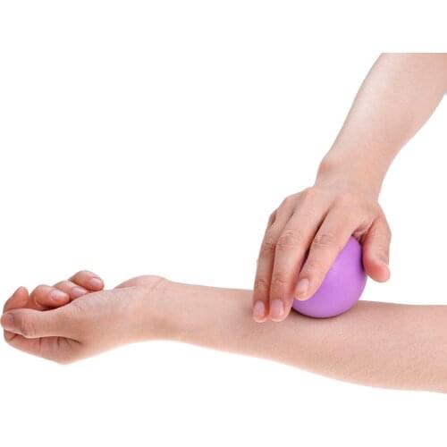 1Pcs Fitness Massage Ball TPE Rubber Hockey Lacrosse Ball 63mm Trigger Point Relaxation Self Massage