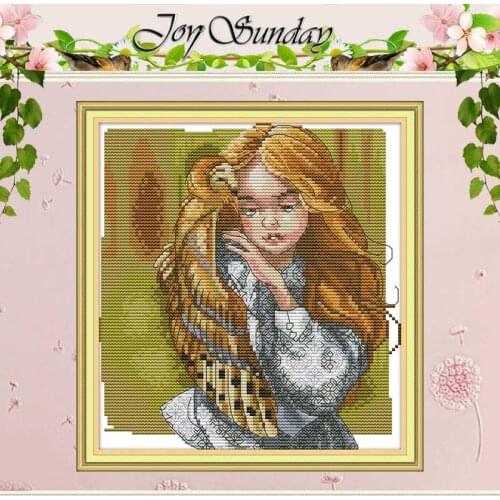 Girls and Owls patterns counted 11CT 14CT Cross Stitch Sets DIY Chinese Cross-stitch Kits Embroidery Needlework Home Decor