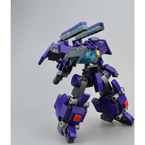 Purple Model Kits DIY STEM MOC Mecha Model Small Particle Building Blocks Educational Toy