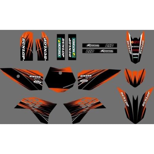 H2CNC 0546 Team DECALS STICKERS Graphics & Backgrounds Kits For KTM SX 50 2009 2010 2011 2012 2013