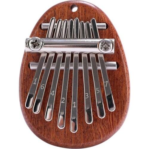 Newest 8 Key Mini Kalimba Exquisite Finger Thumb Piano Musical Keyboard Musical Instrument Good Accessory Pendant Gift
