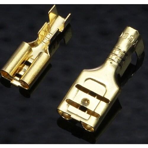 200PCS/100Pairs Male/Female Spade Crimp Terminals Electrical Insulating Sleeve Wire Wrap Connector for 22-16 AWG 0.5mm2-1.5mm2