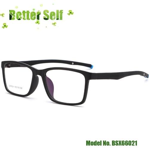 Men Women Anti Slip Bsx66021 Eyeglasses Adjust Temple Light Sports Eyewear Tr90 Silicon Optical Frame Can Equipped Myopic Lens