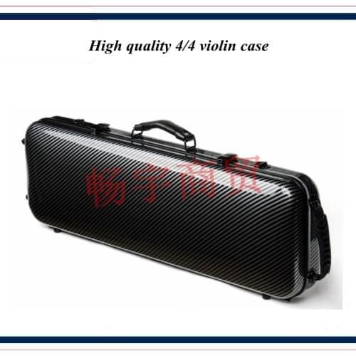 High quality Professional violin case 4/4 FRP carbon fiber black Fashion style violin parts violin accessories 042