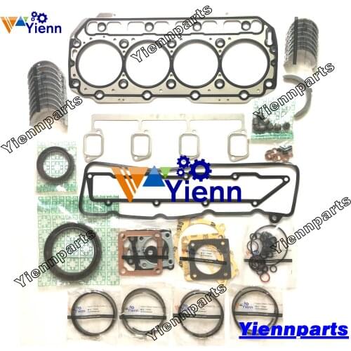 For Yanmar 4TNE106 4TNE106-AG 4D106E-2HC Overhaul Re-ring Kit GC1000 Combine AG60SS 11002RD Excavator Ring Bearing Gasket Engine
